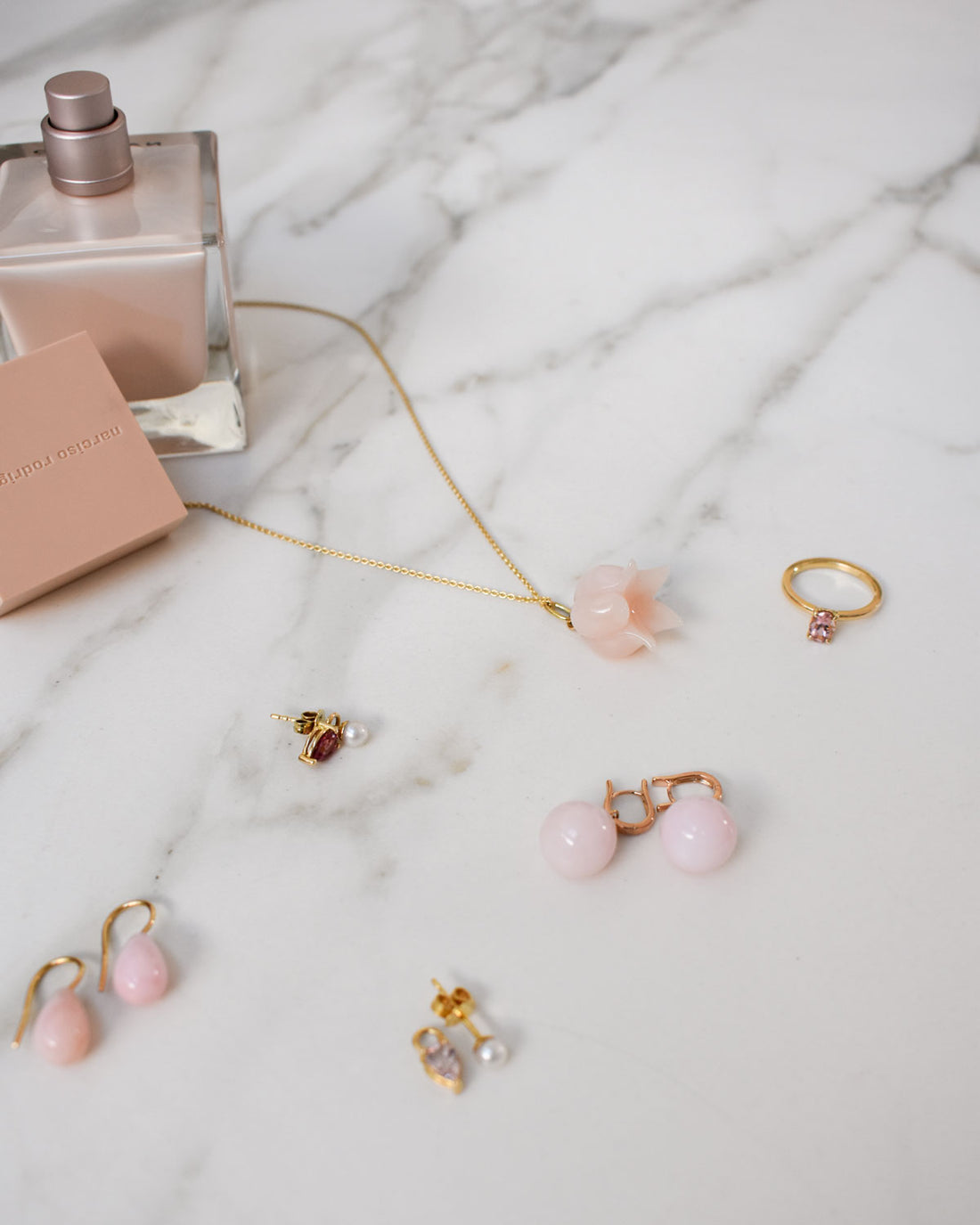 Live Your Best Life In Gold And Pink Earrings