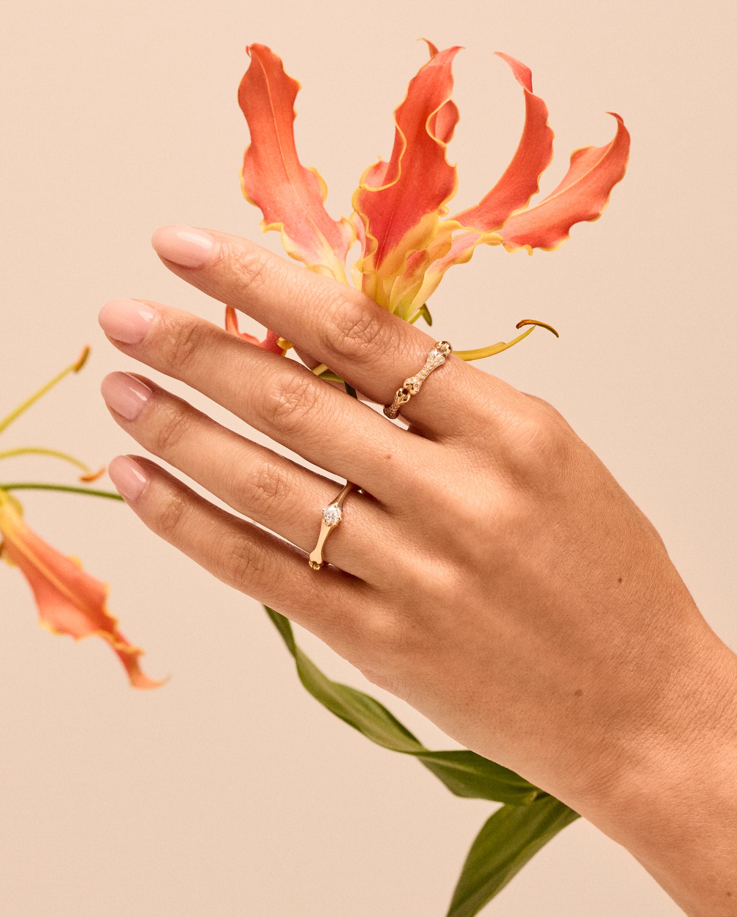 Diamond Encrusted Little Phalanx Ring