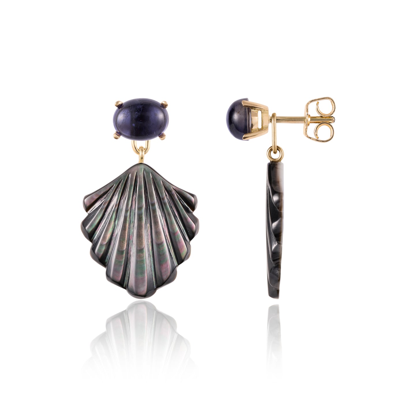 Deep Blue Siren Earrings