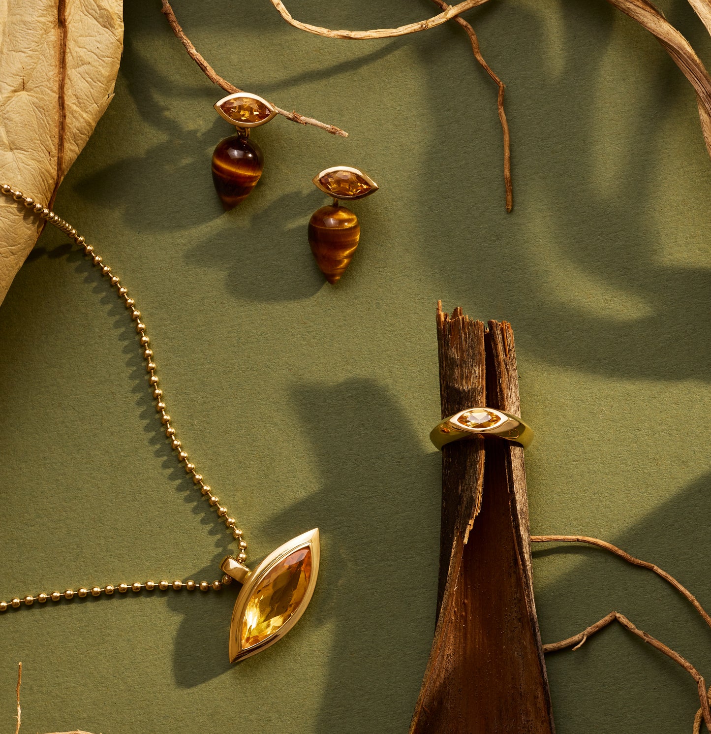 Golden Hour on the Mara Mara Earrings