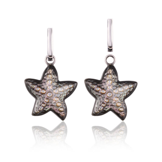 Mini Starfish Siren Loop Earrings