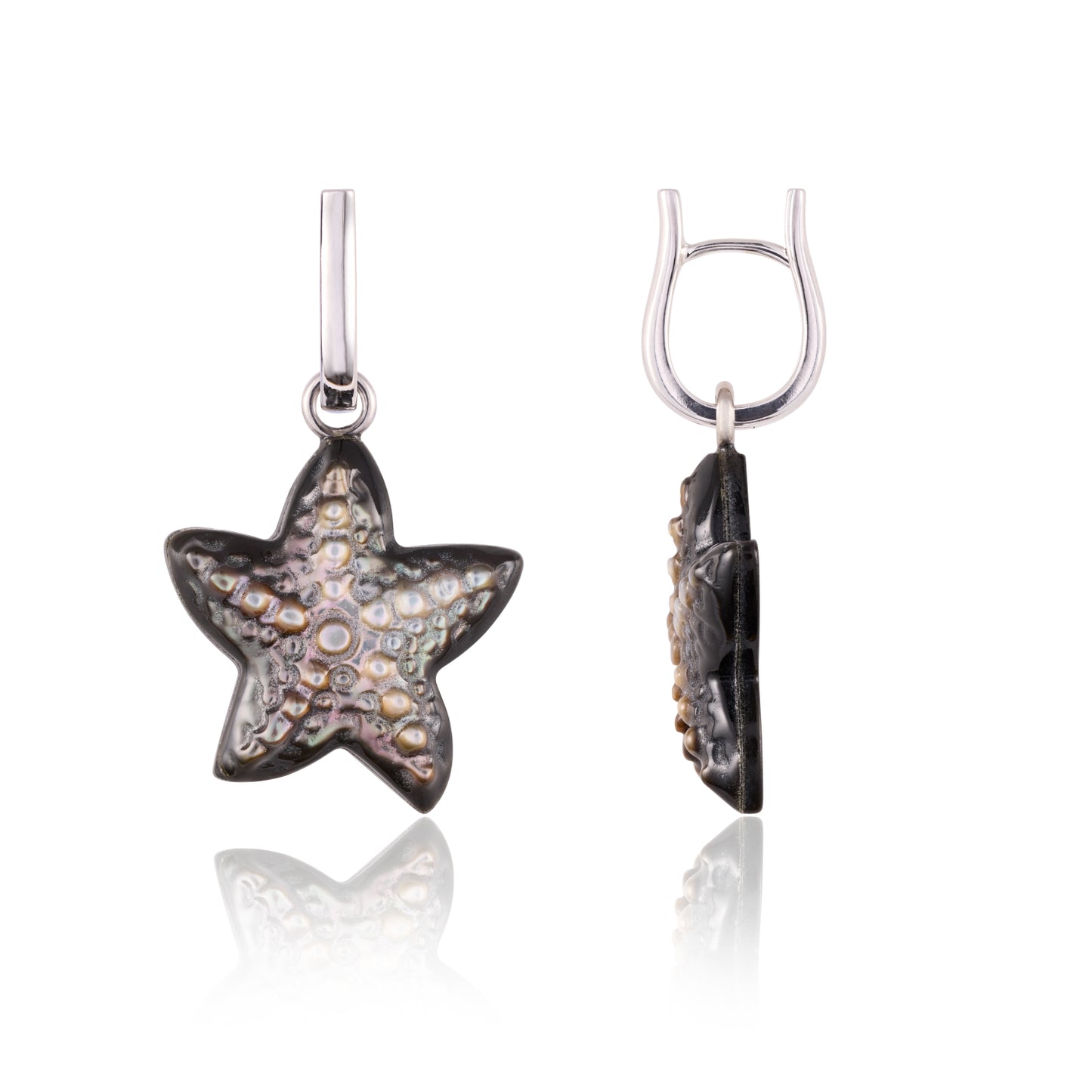 Mini Starfish Siren Loop Earrings