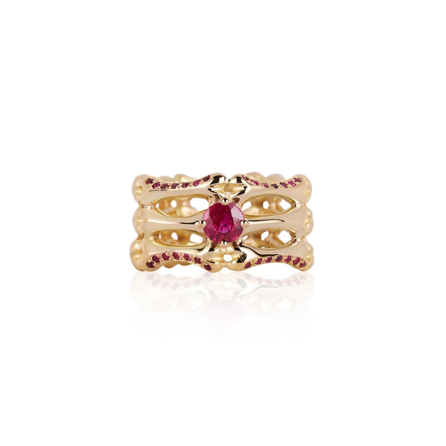 Ruby Triple Phalanx Ring