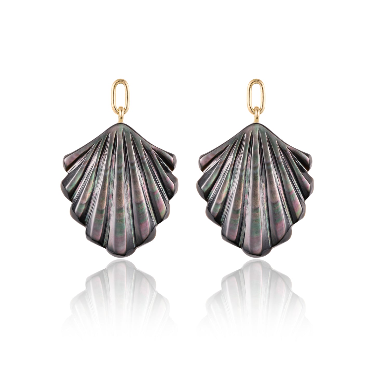 Yellow Gold Siren Earring Pendants