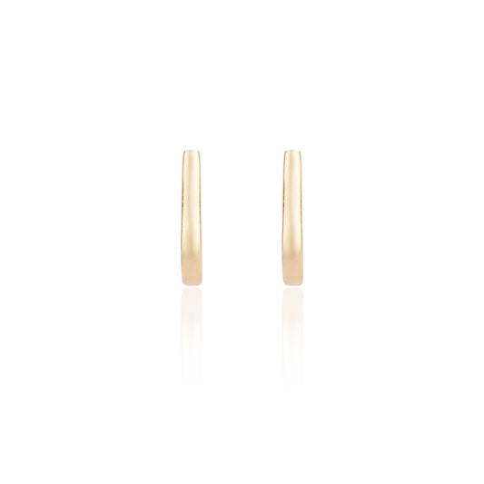 Yellow Gold Loop Earrings