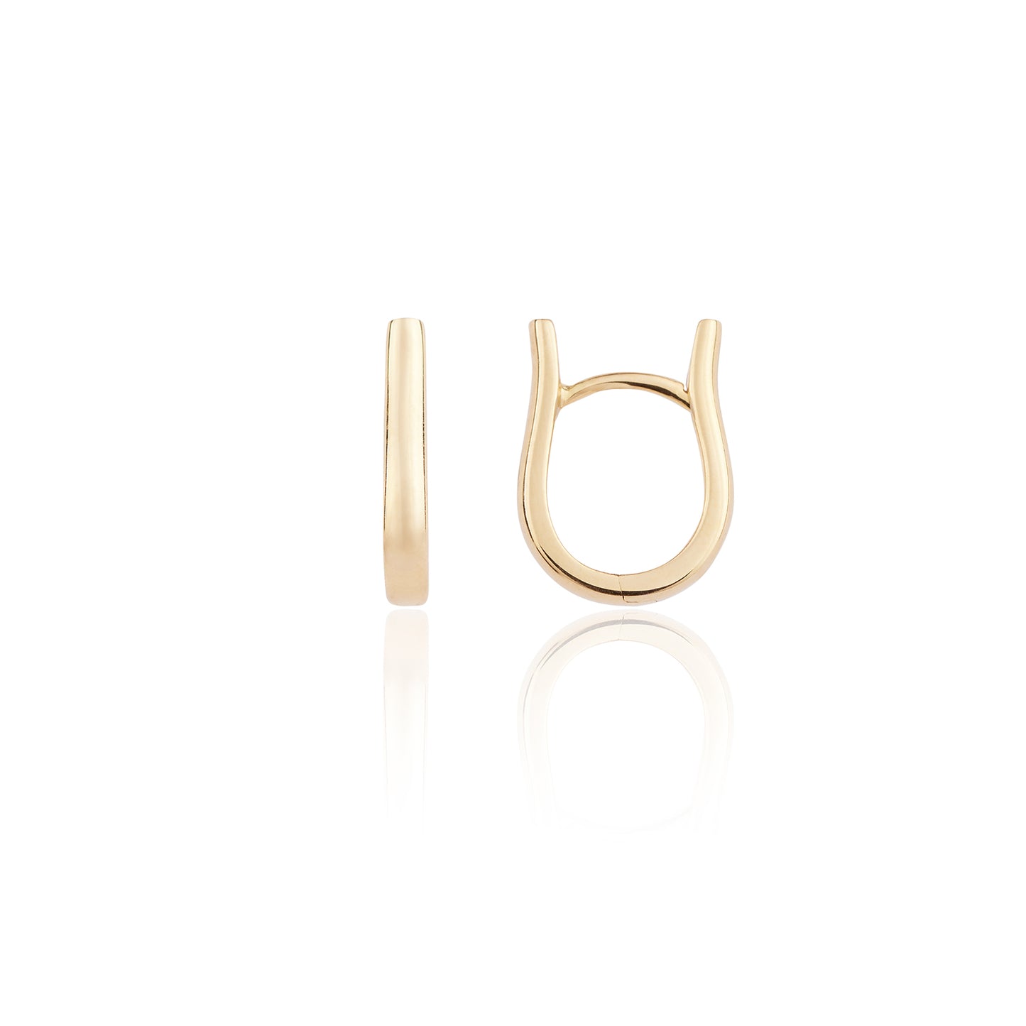 Yellow Gold Loop Earrings