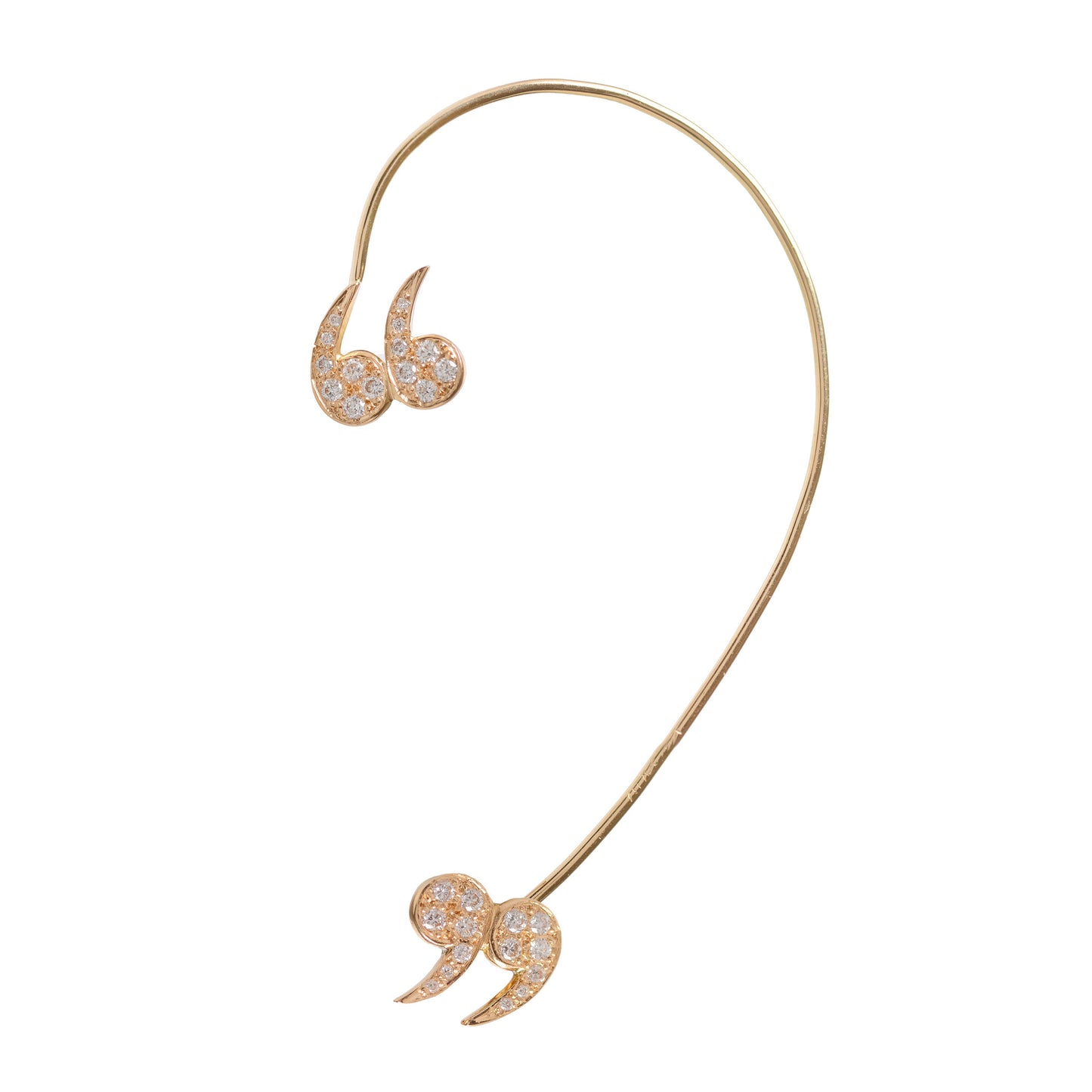Diamond Encrusted Quote Un-Quote Ear Cuff by McFarlane Fine Jewellery