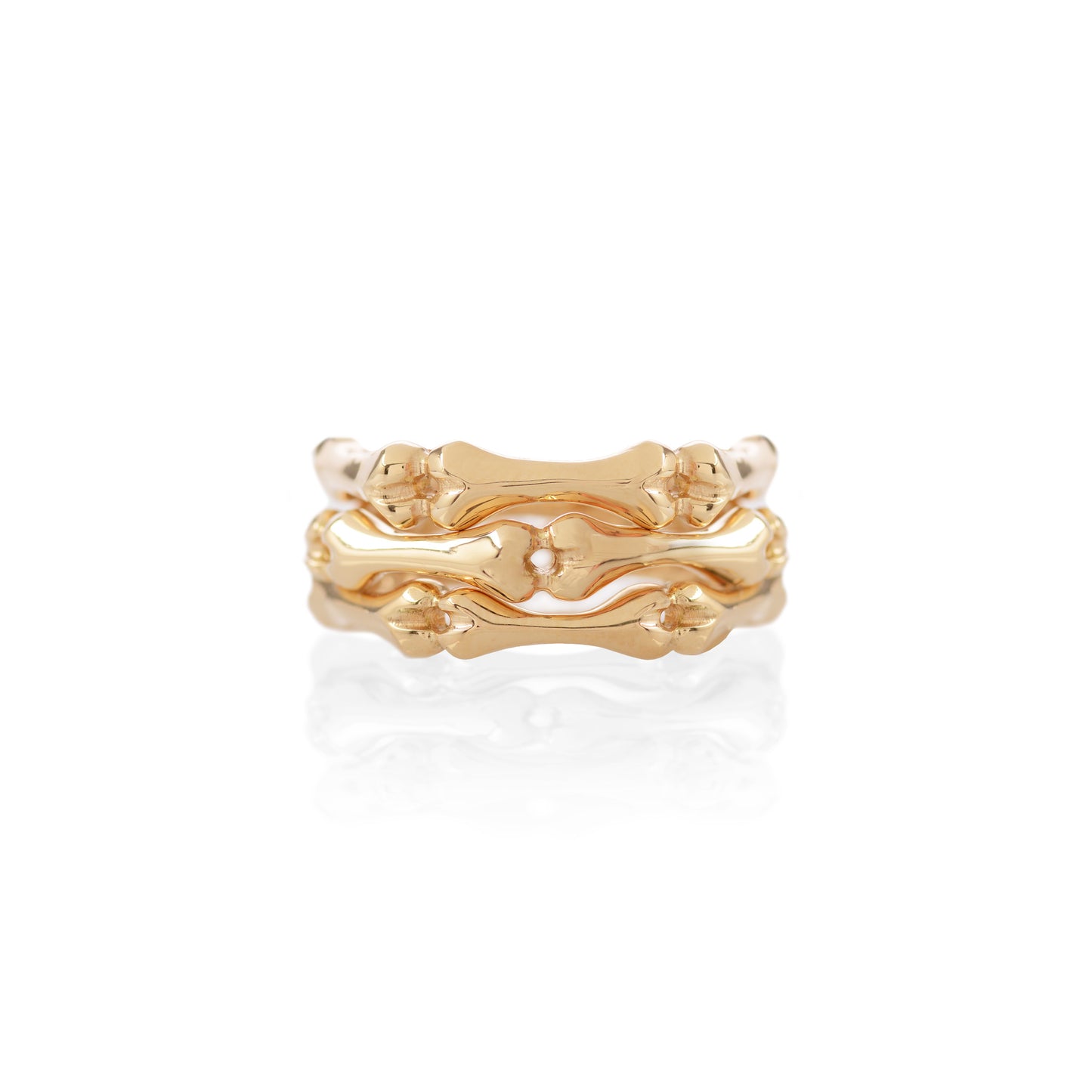 18ct yellow Gold Little Phalanx Stack by McFarlane Fine Jewellery