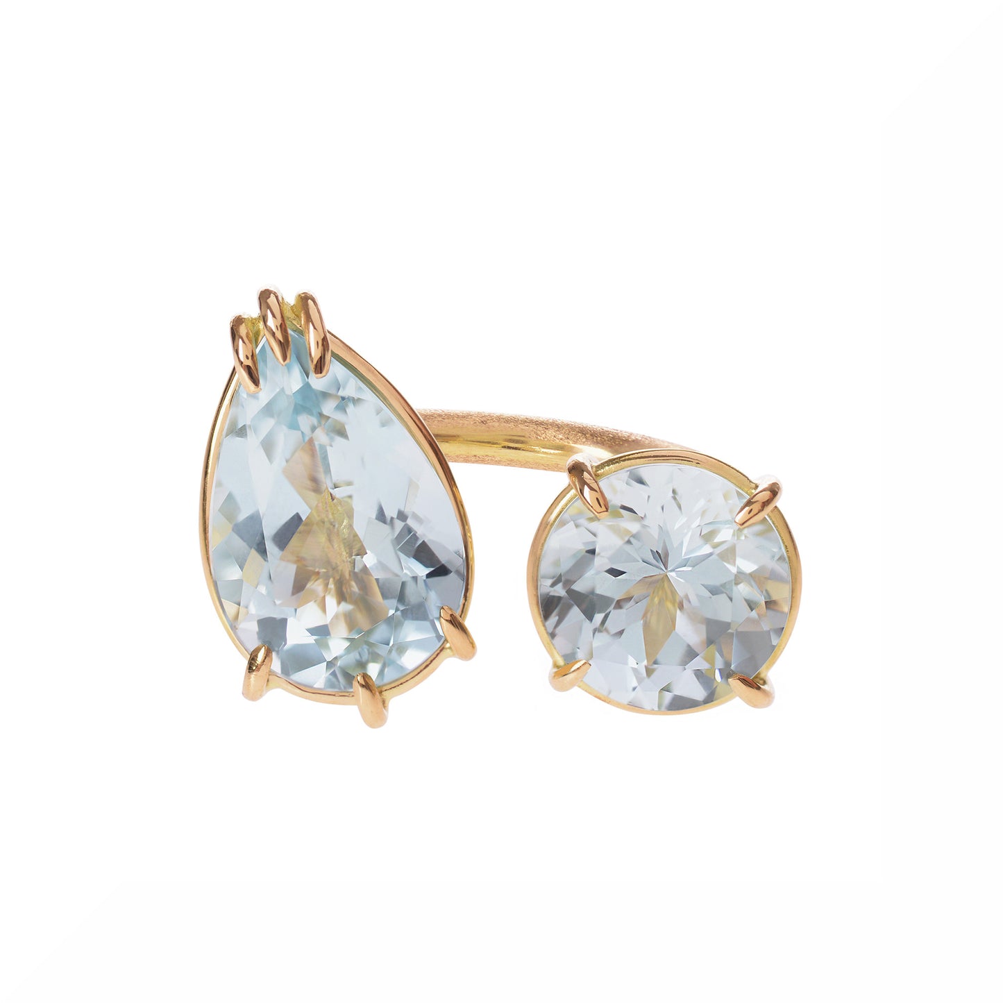 Aquamarine Duet Ring by McFarlane Fine Jewellery