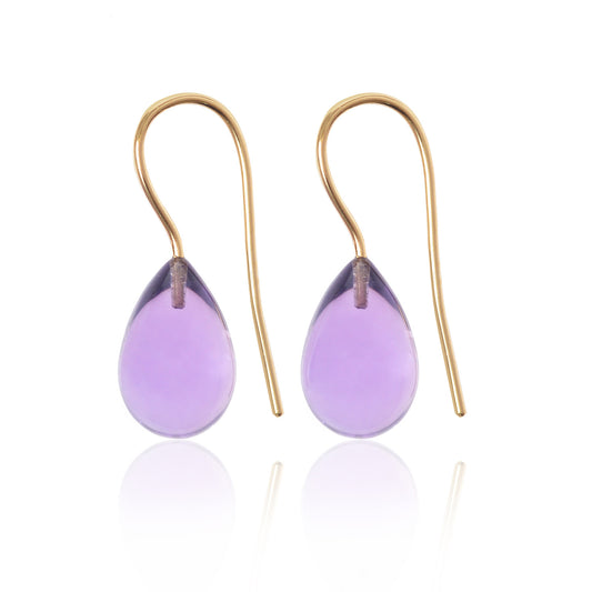 Amethyst Earrings Large by McFarlane Fine Jewellery