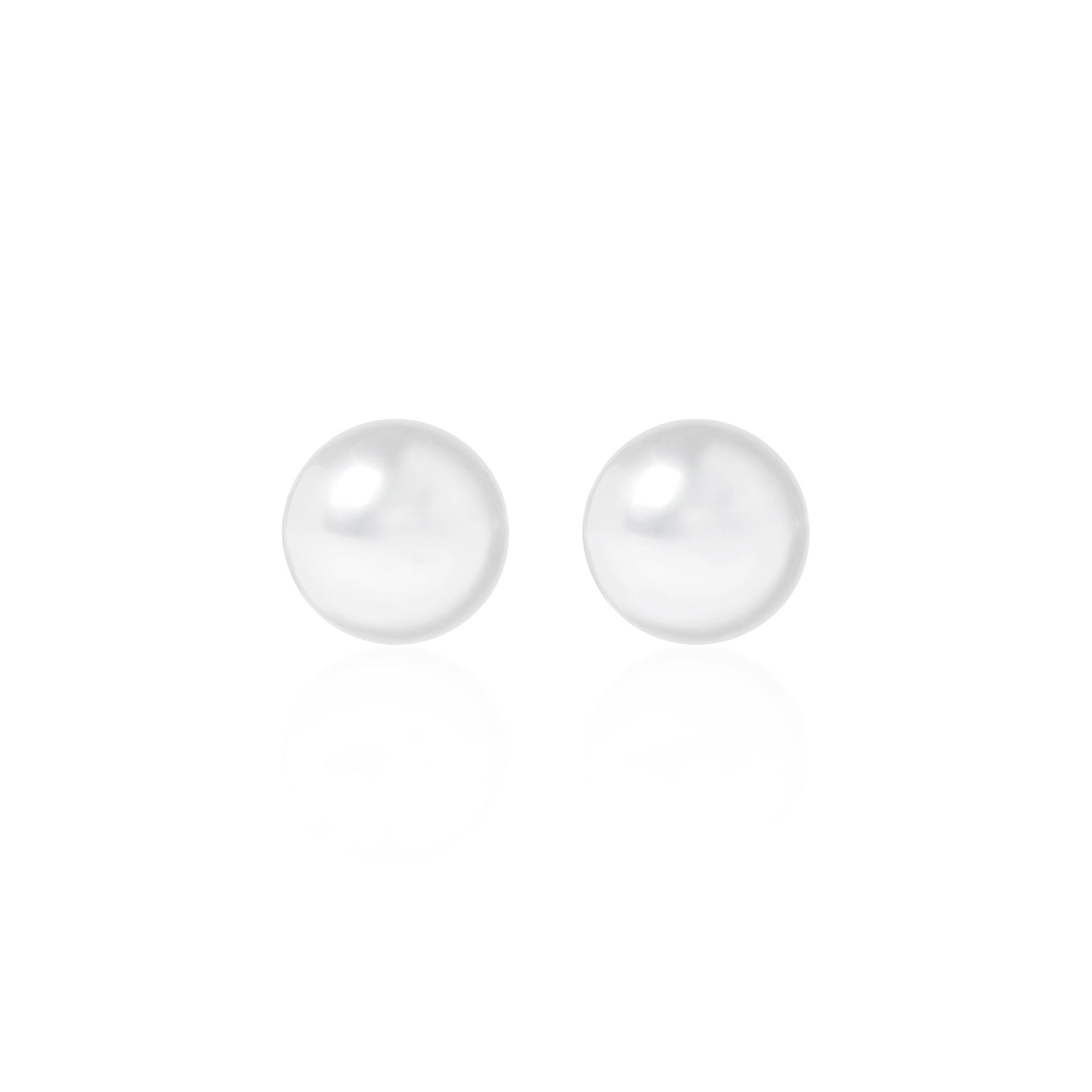 Staple Pearl Earrings 18 yellow gold by McFarlane Fine Jewellery