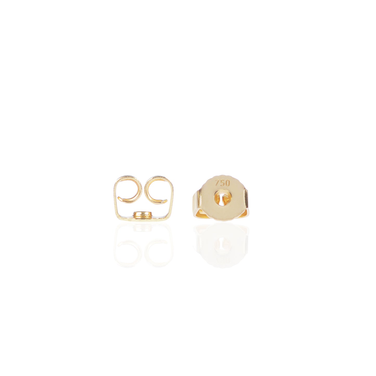 18ct yellow gold butterfly earring backs