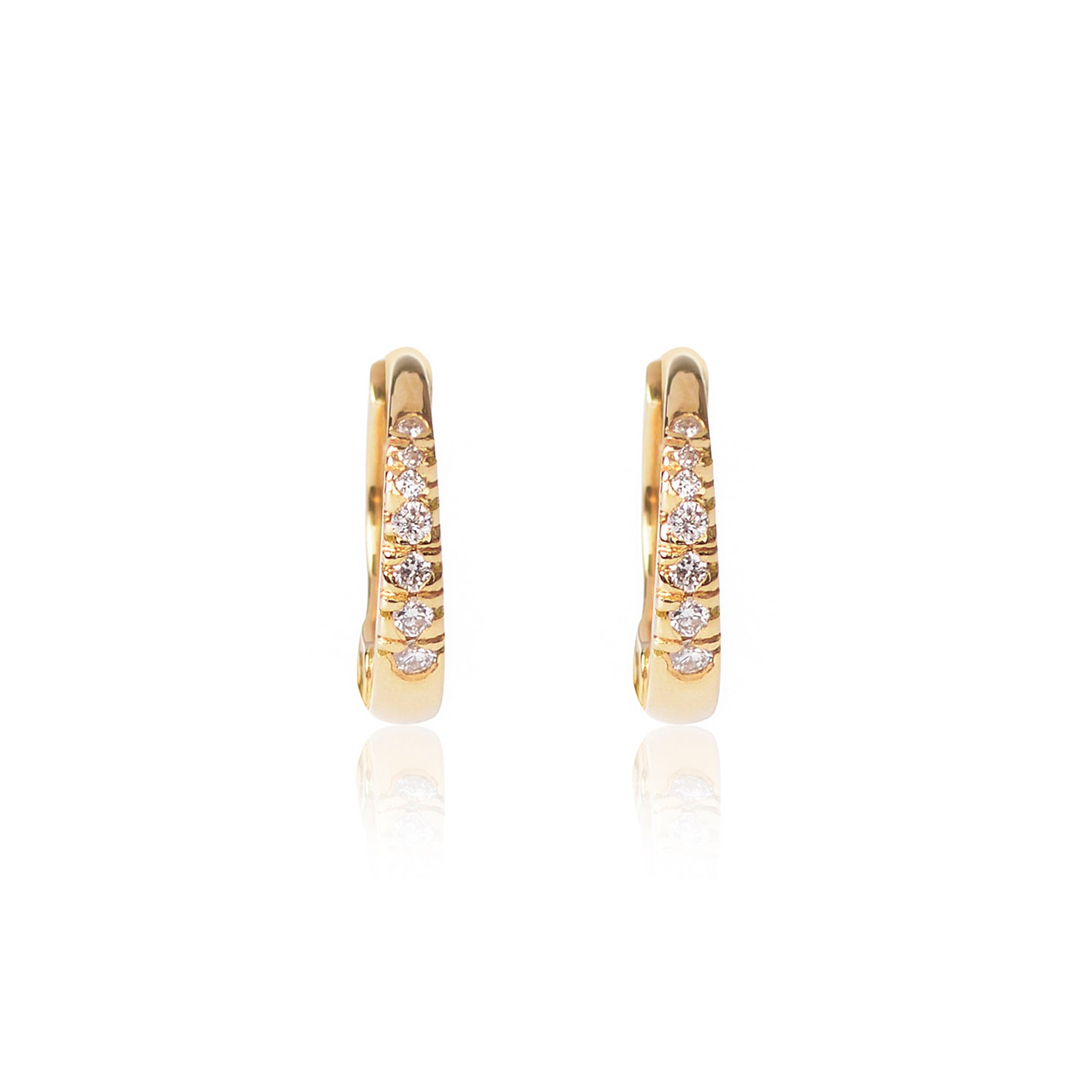 18ct yellow gold Diamond Huggy Pair by McFarlane Fine Jewellery
