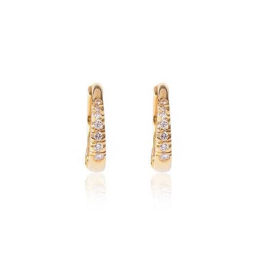 18ct yellow gold Diamond Huggy Pair by McFarlane Fine Jewellery