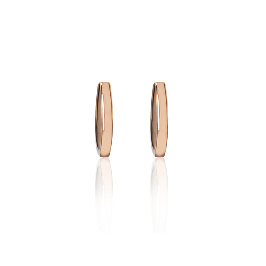 Rose Gold Loop Earrings by McFarlane Fine Jewellery