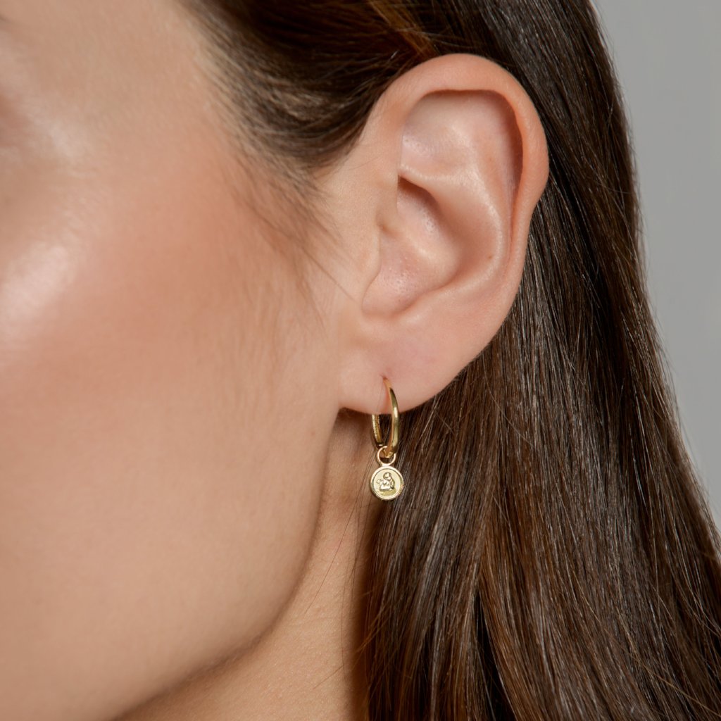 Angel Gold Closed Hoop by McFarlane Fine Jewellery as worn by Anna