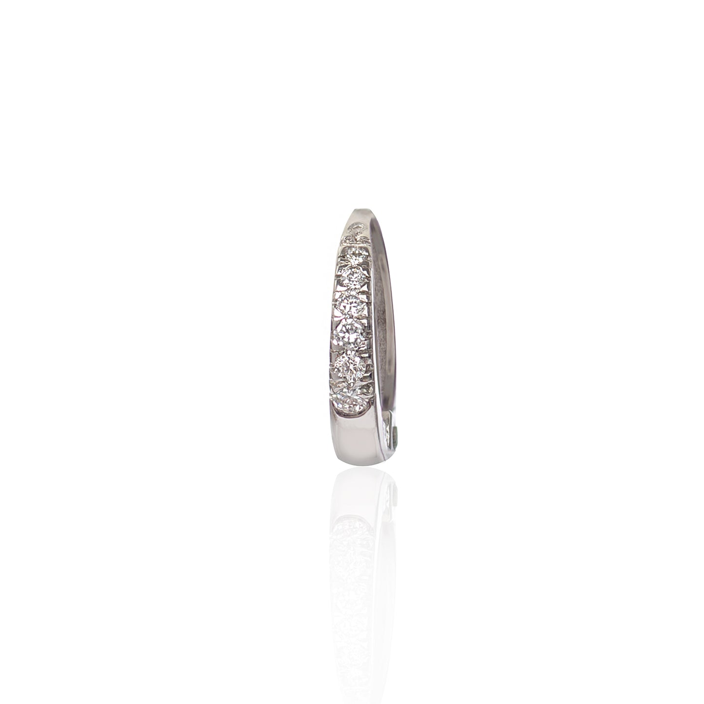 18ct White Gold Diamond Huggy by McFarlane Fine Jewellery