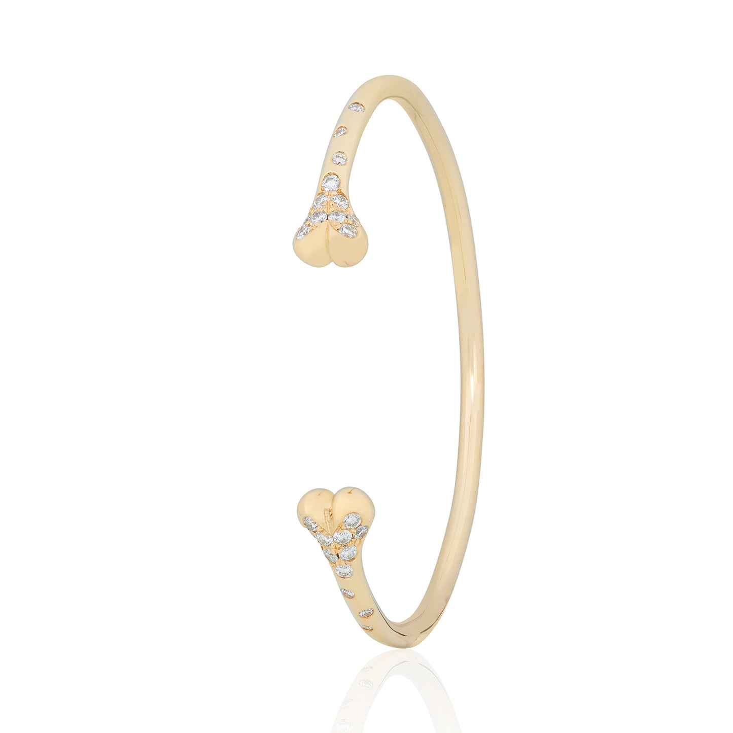 Diamond Carpus Bangle side view by McFarlane Fine Jewellery