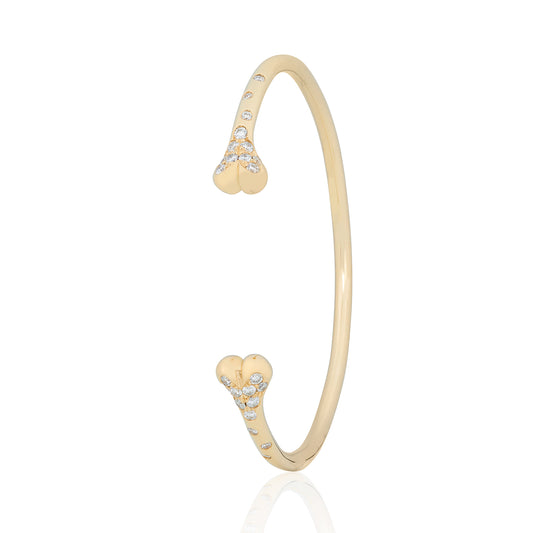Diamond Carpus Bangle side view by McFarlane Fine Jewellery