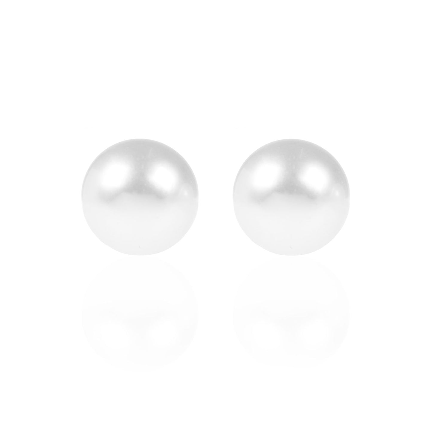 Large Button Pearls in 18ct yellow gold by McFarlane Fine Jewellery