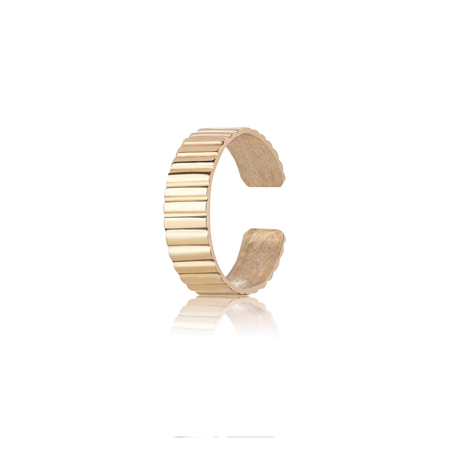 Carved Gold Ear Cuff