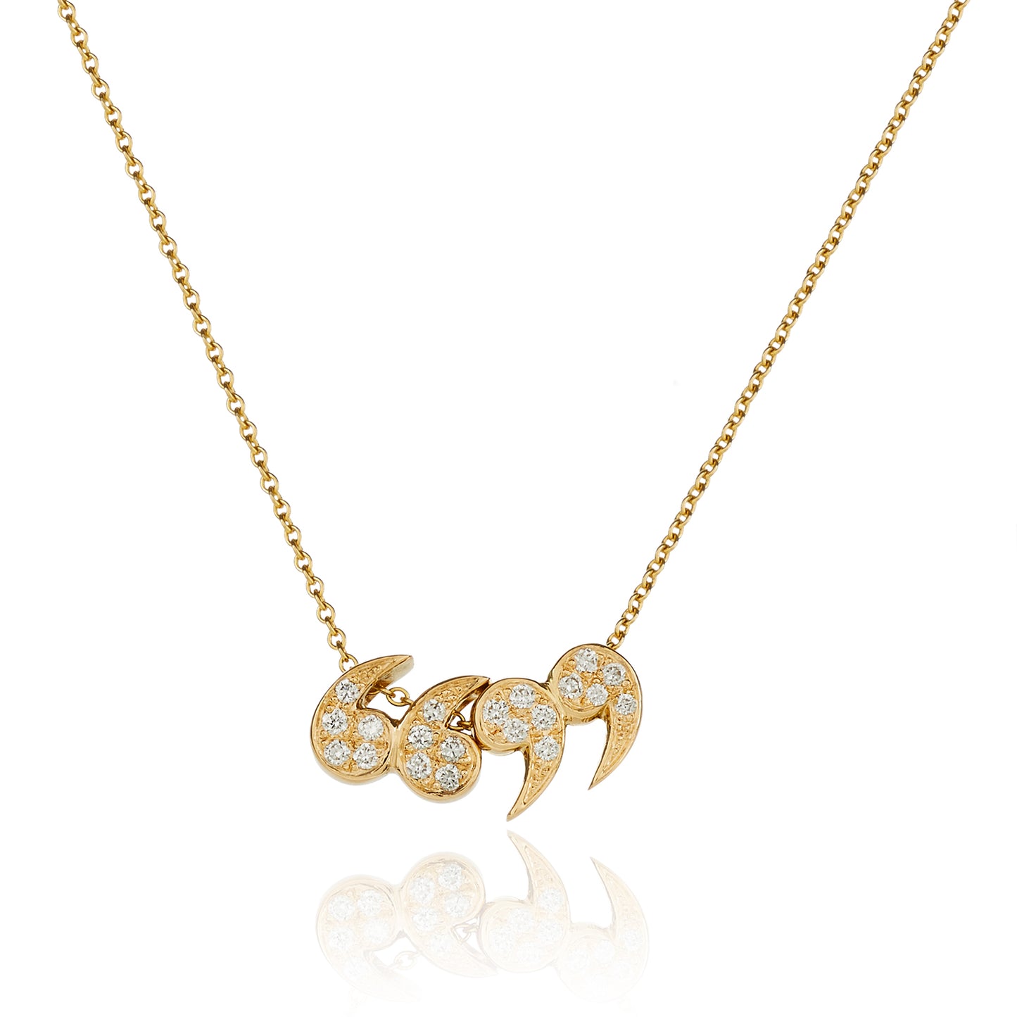 Diamond Encrusted "Quote Un-Quote" Necklace by McFarlane Fine Jewellery
