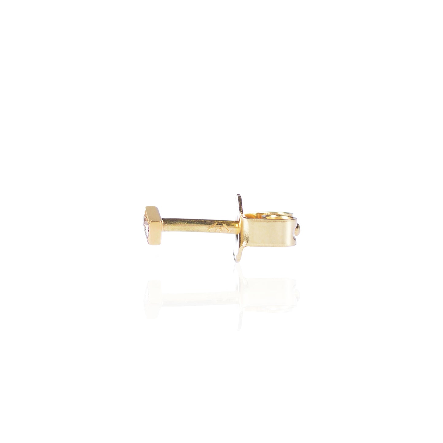 3 Diamond Bar Stud in 18ct yellow gold by McFarlane Fine Jewellery