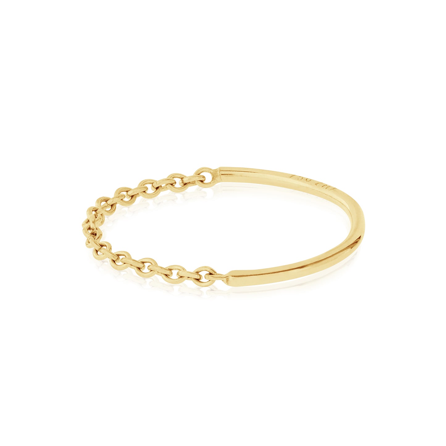 18ct yellow gold Half Moon Ring by McFarlane Fine Jewellery