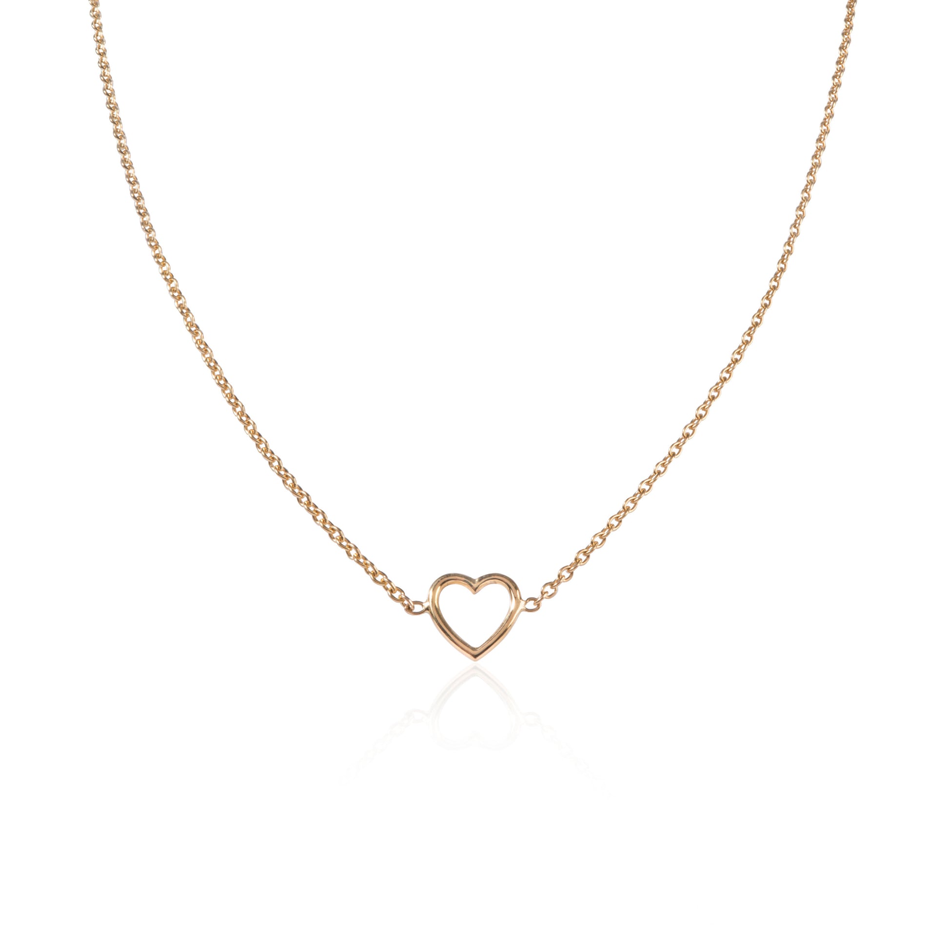 18ct yellow gold Heart Necklace by McFarlane Fine Jewellery