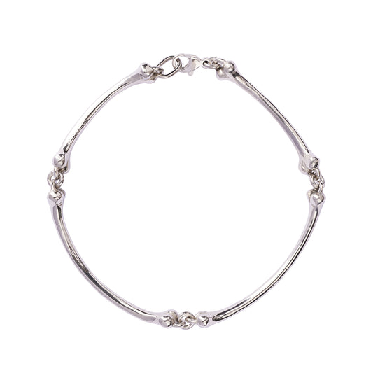 Silver Bone Bracelet