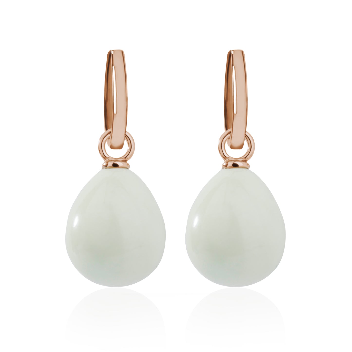 Rose Gold & Lemon Chrysoprase Earrings