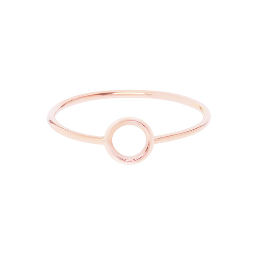 18ct Rose Gold Circle Ring by McFarlane Fine Jewellery