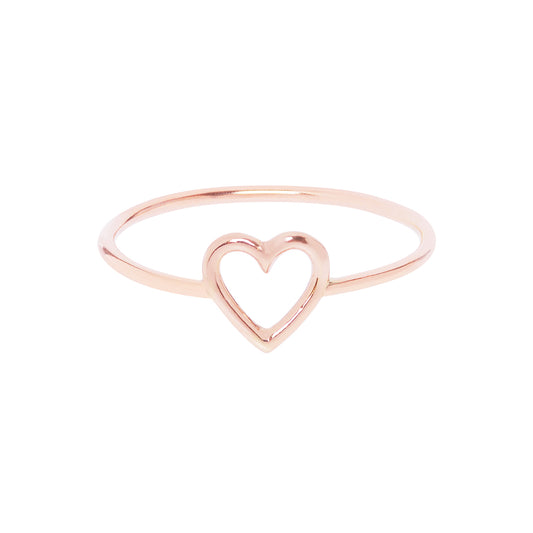 18ct Rose Gold Heart Ring by McFarlane Fine Jewellery