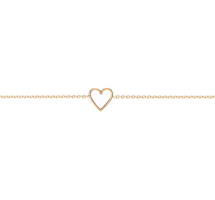 18ct yellow gold Heart Bracelet by McFarlane Fine Jewellery