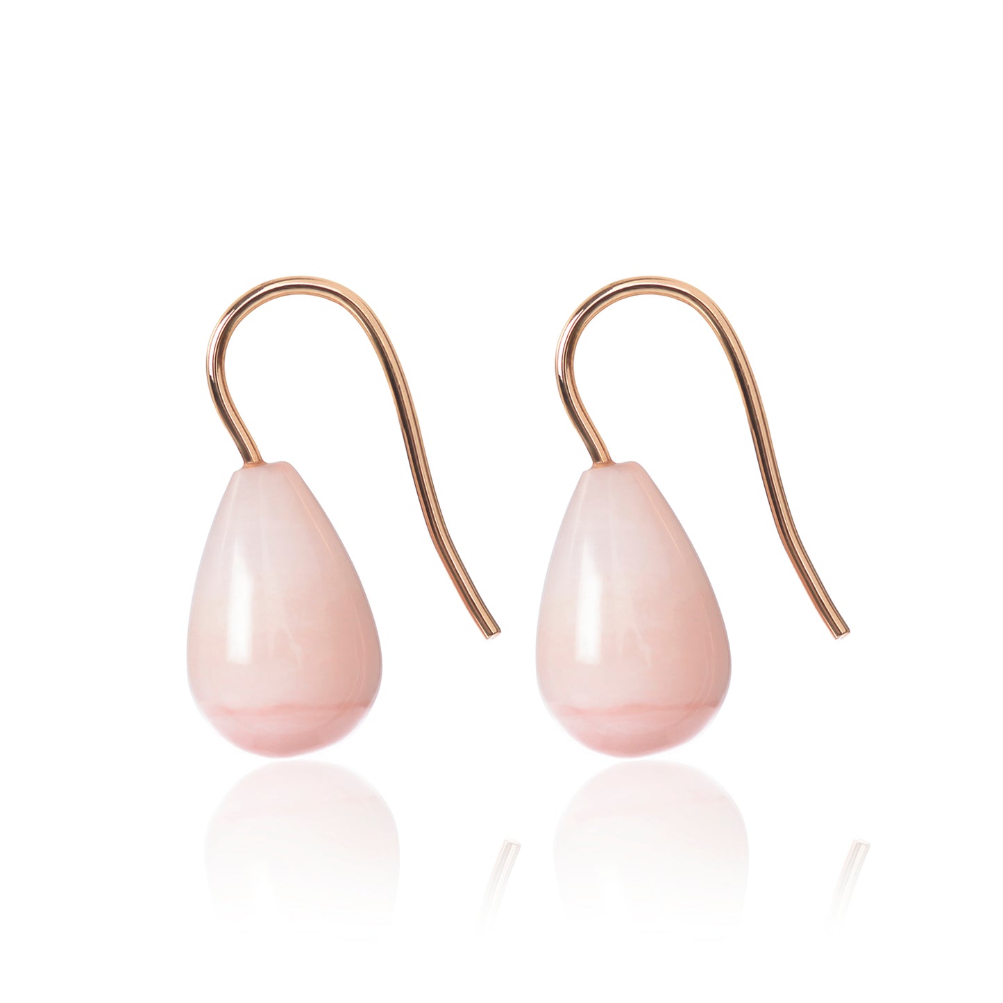 Pink Opal Earrings by McFarlane Fine Jewellery