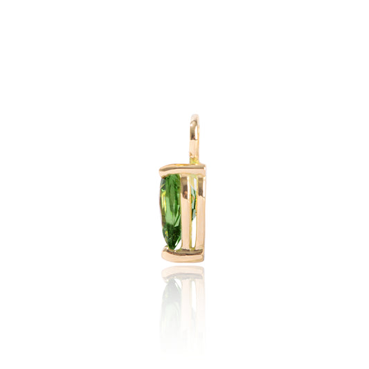 Tsavorite Earring Pendant Side View by McFarlane Fine Jewellery