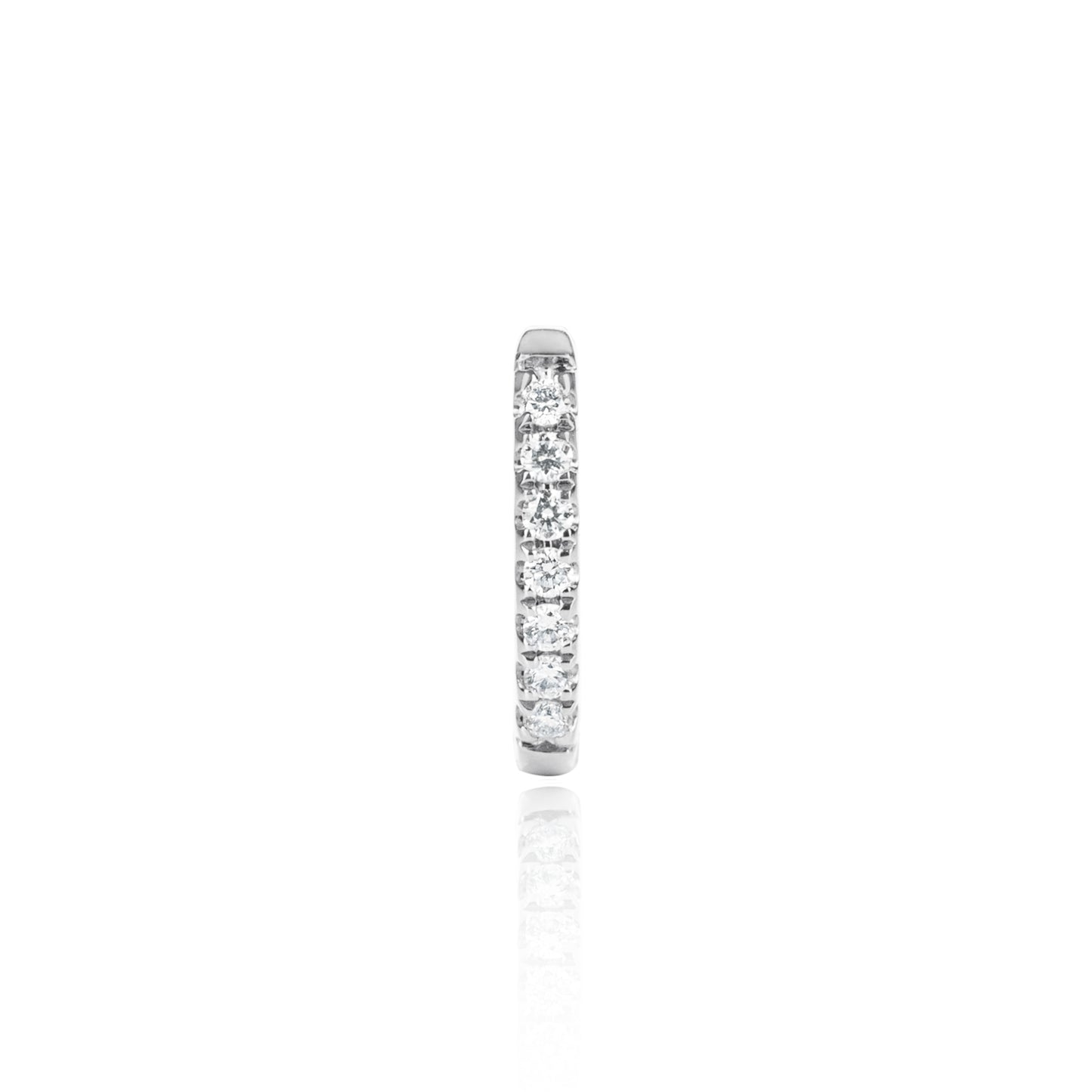 White Gold Diamond Huggy Medium by McFarlane Fine Jewellery