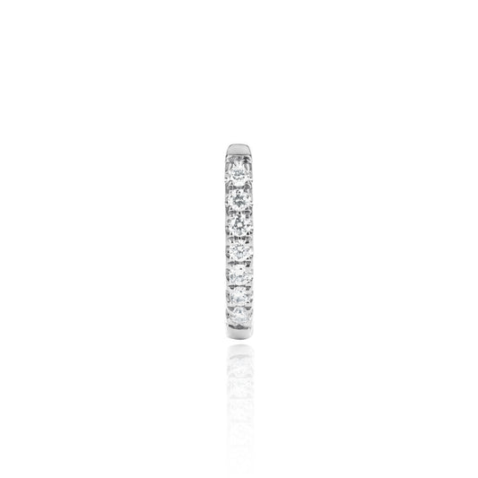 White Gold Diamond Huggy Medium by McFarlane Fine Jewellery
