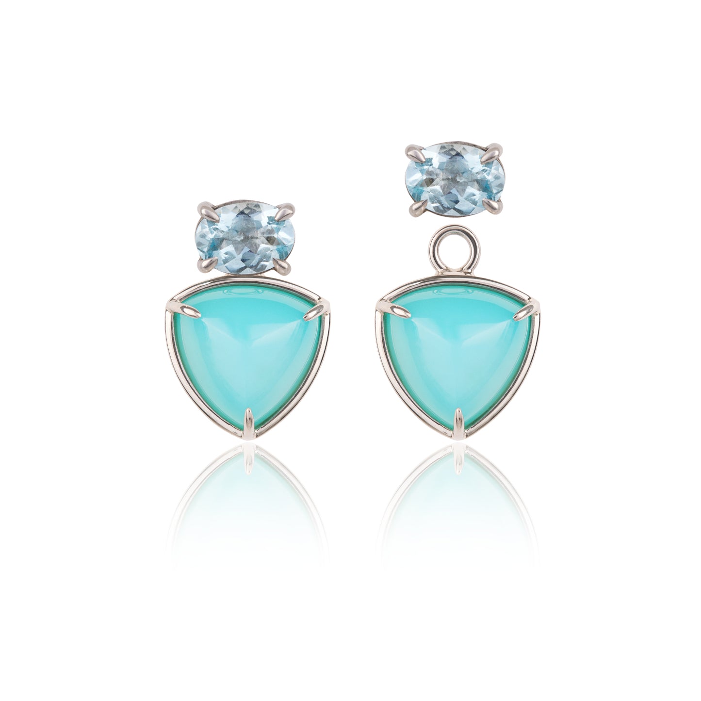 Aquamarine Blue Siren Earrings