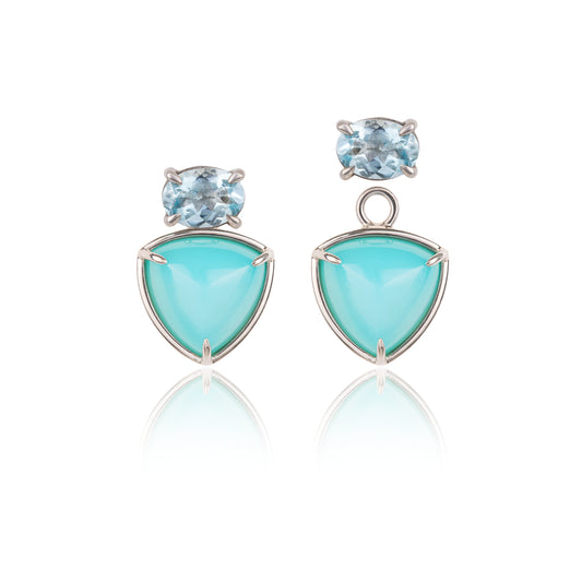 Aquamarine Blue Siren Earrings