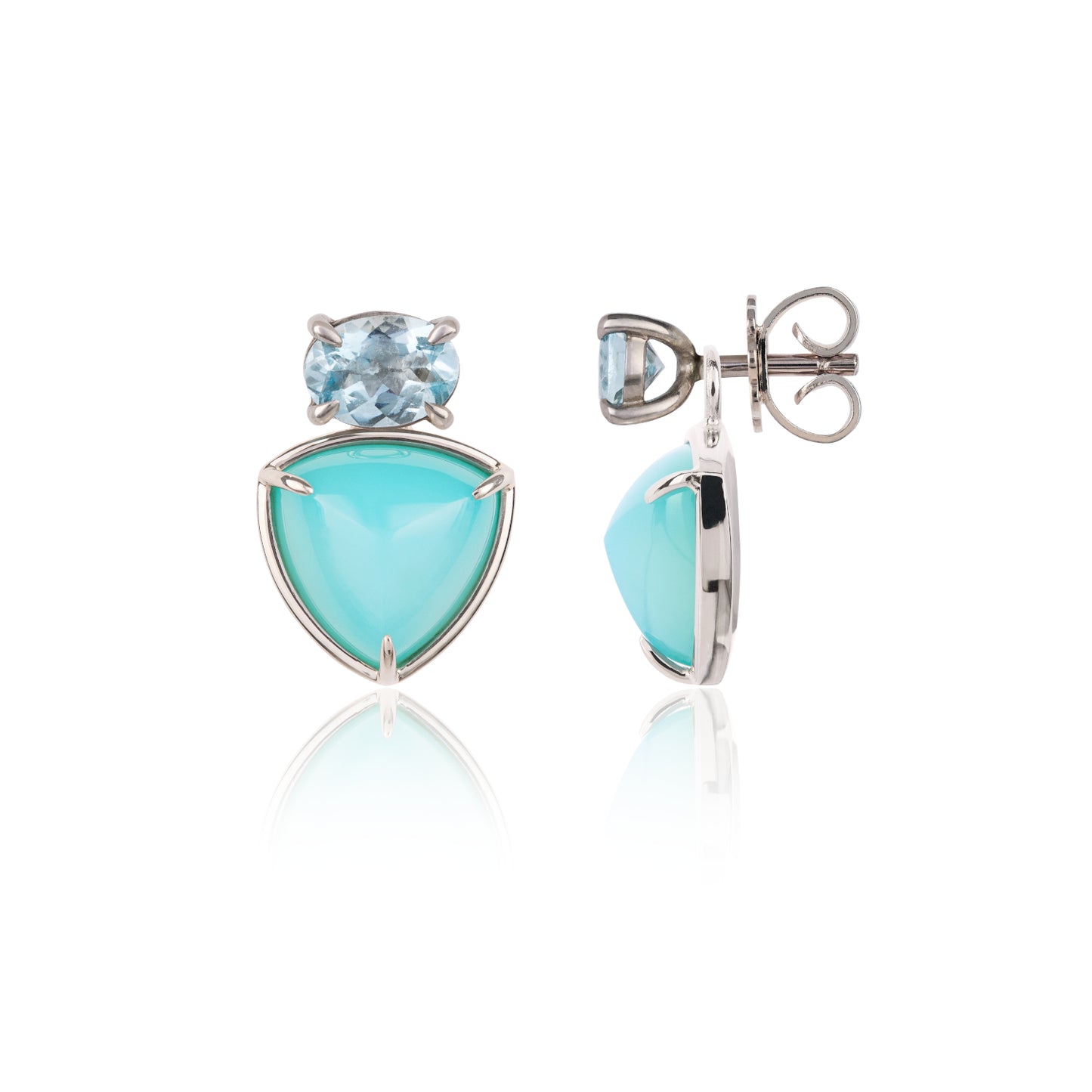 Aquamarine Blue Siren Earrings
