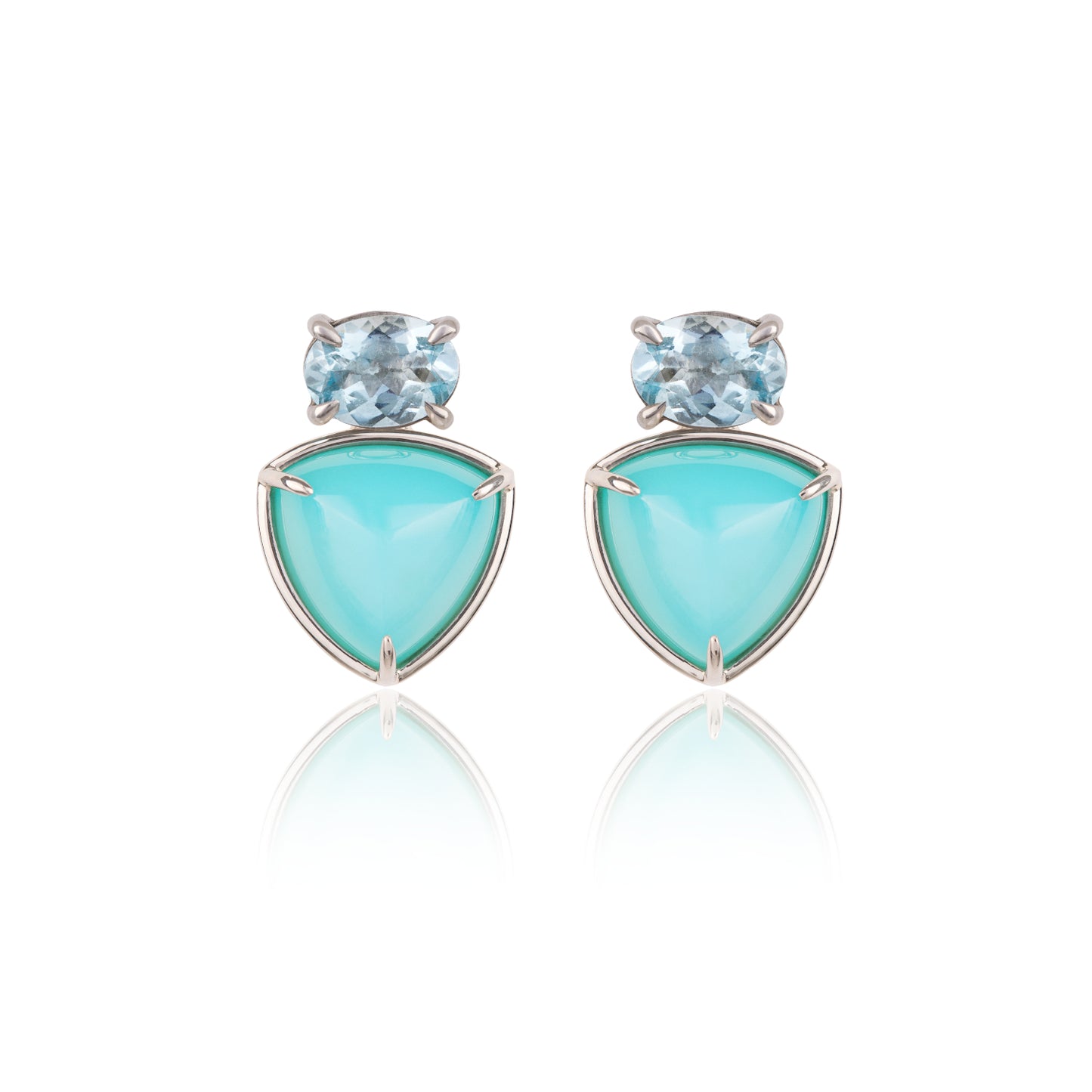 Aquamarine Blue Siren Earrings