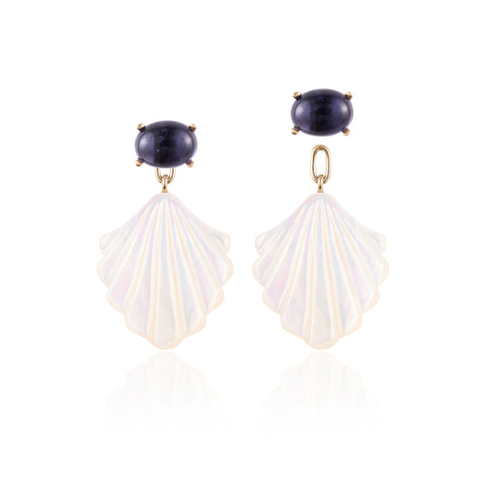 Deep Blue Muse Earrings