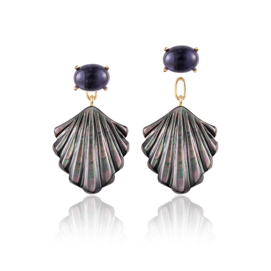Deep Blue Siren Earrings