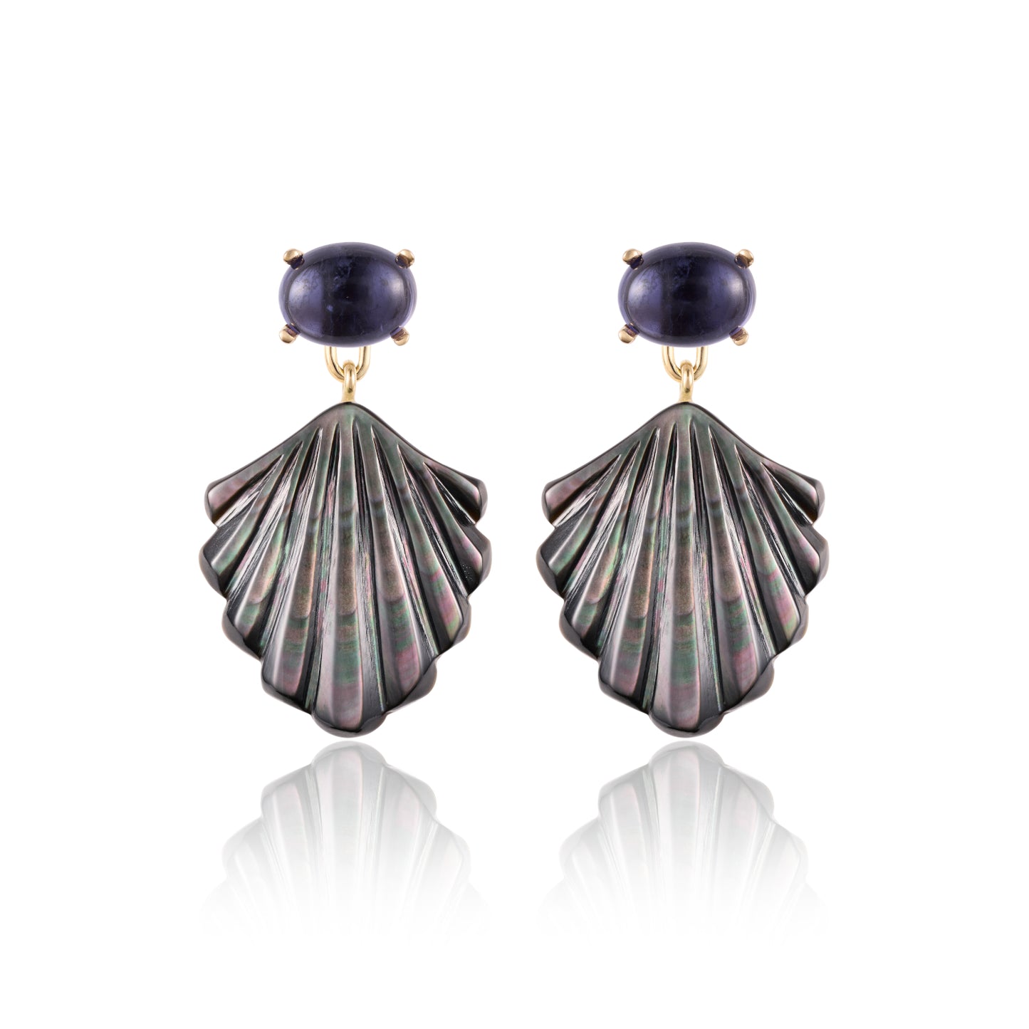 Deep Blue Siren Earrings