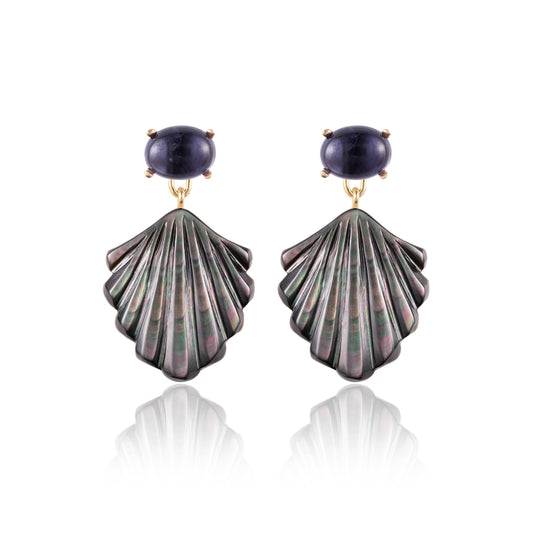 Deep Blue Siren Earrings