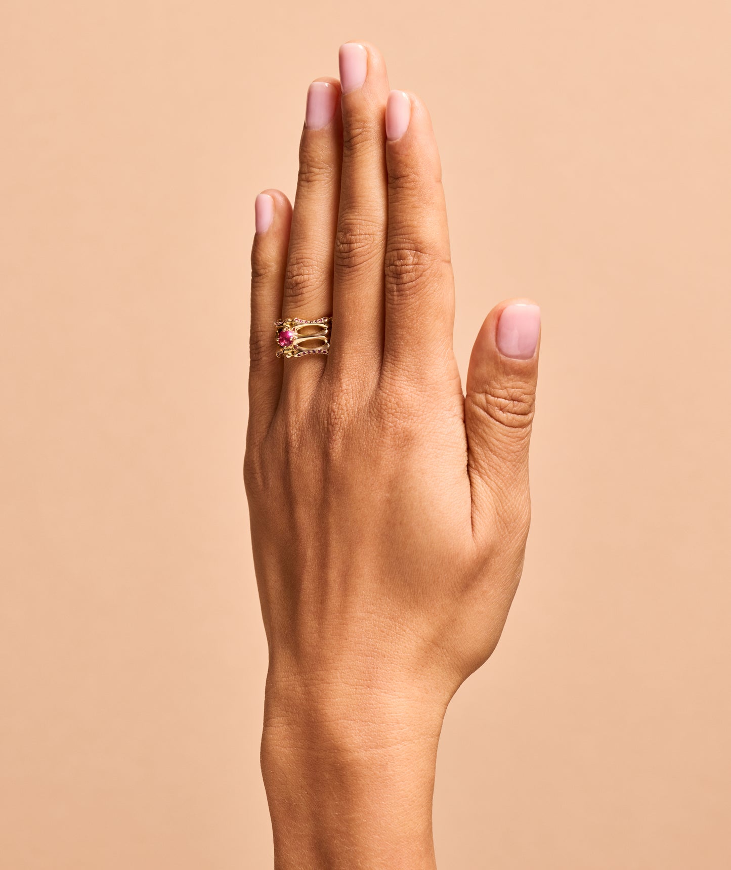 Ruby Triple Phalanx Ring