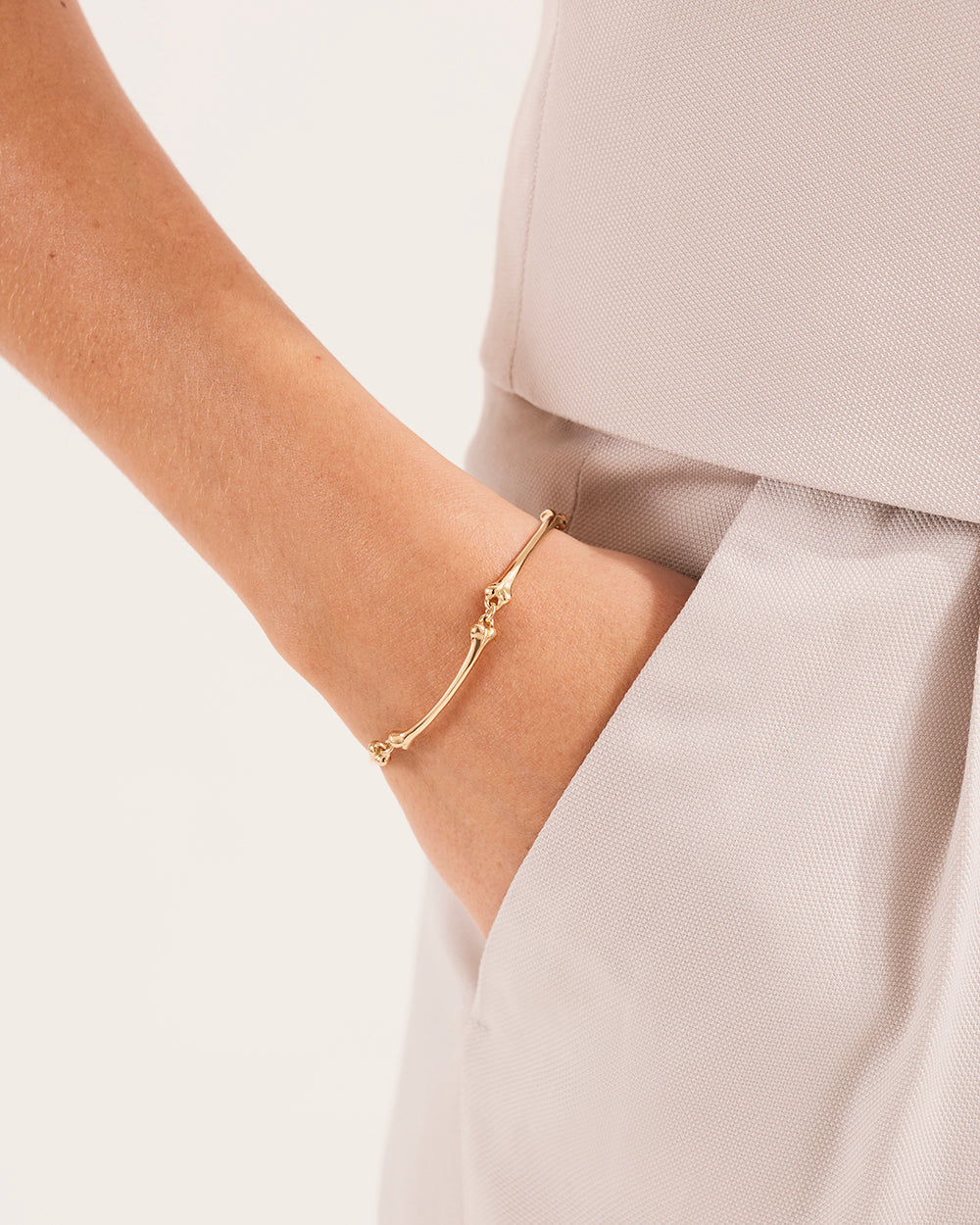 Gold Bone Bracelet