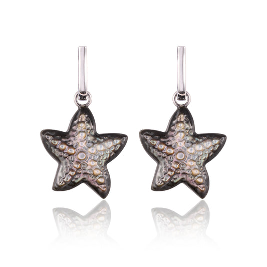 Mini Starfish Siren Loop Earrings