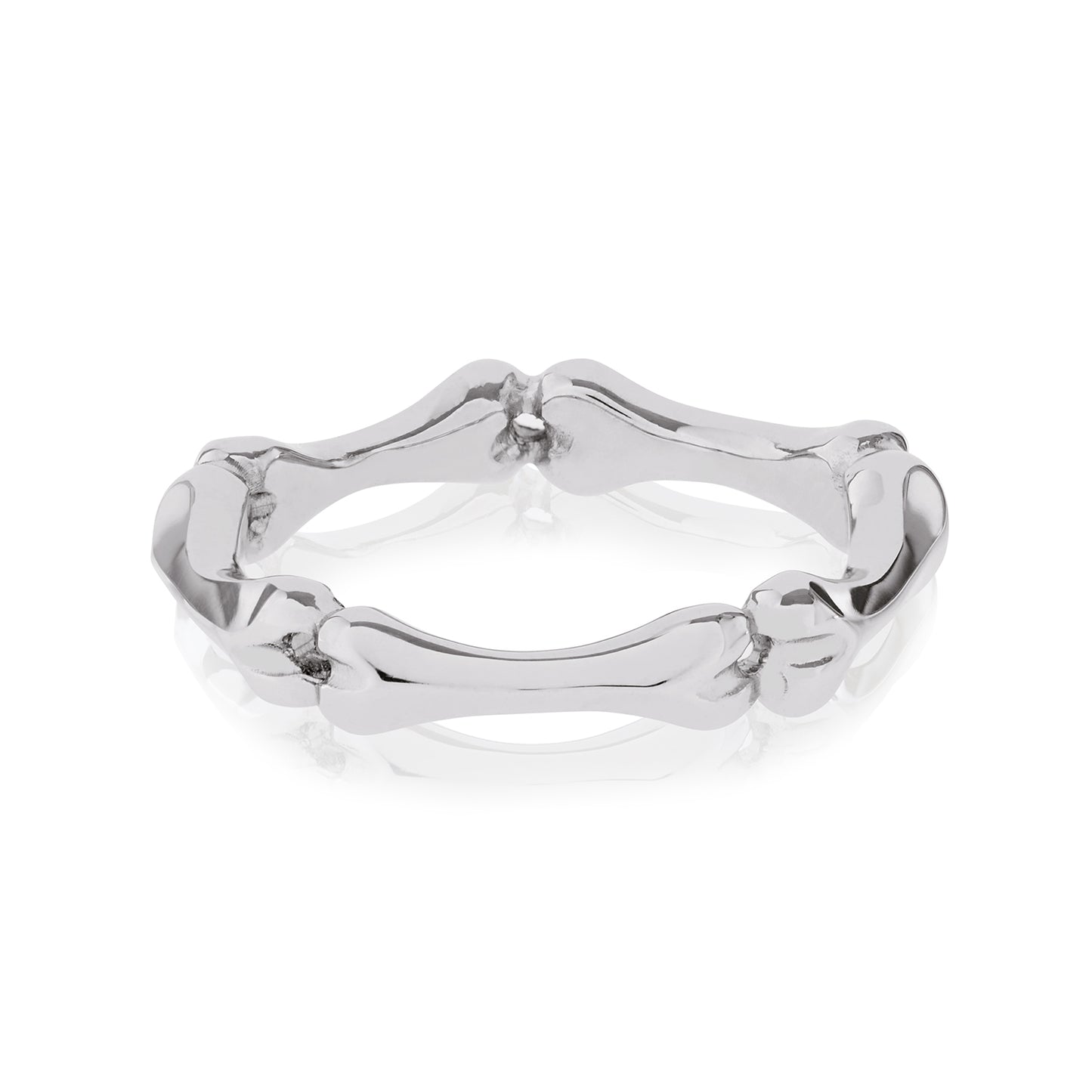 18ct White Gold Little Phalanx Ring by Love Is 